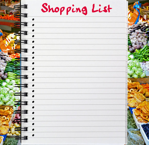 街市购物清单图片下载