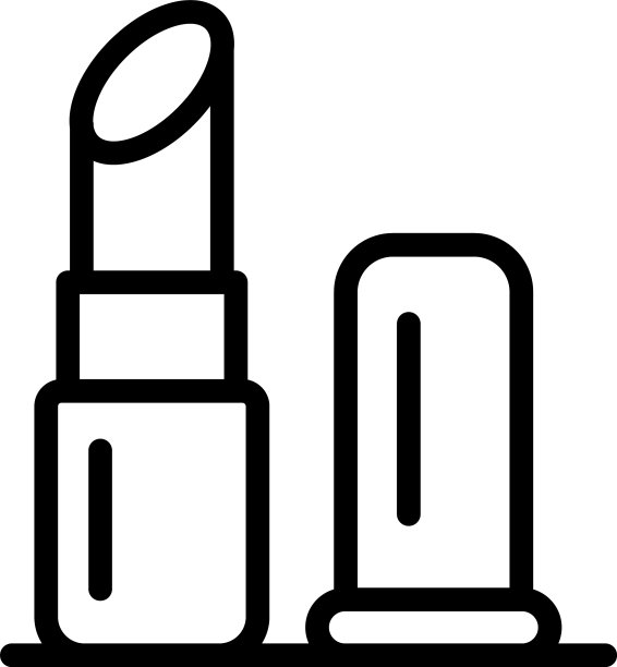 口红图标轮廓风格图片下载