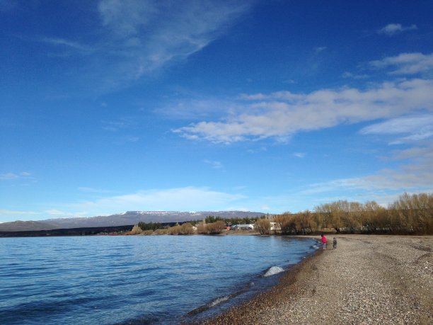 和平湖岸边。图片下载
