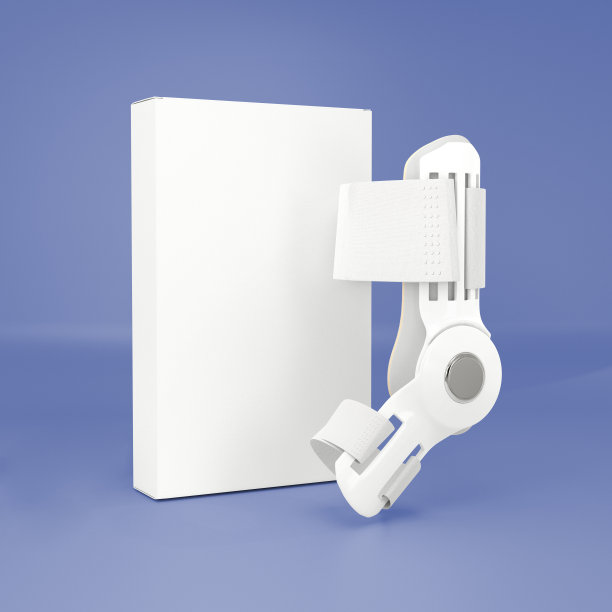 外翻骨科医用拇指支架在白色背景上的三维渲染。矫形器的脚趾。足部变形为医疗疾病信息图。拇外翻的原因图片下载