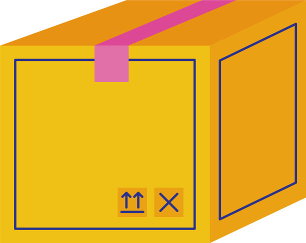 平箱式纸箱配送服务图片下载