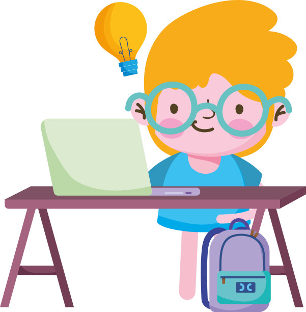 桌上放着笔记本电脑和灯泡图片下载