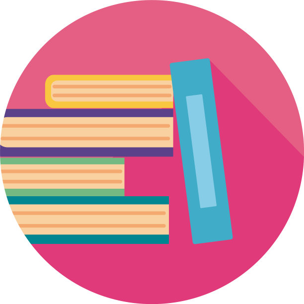 课本紧闭的方块样式图标图片下载