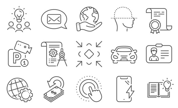 设置技术图标，如全球智能手机图片下载