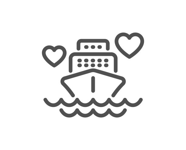 蜜月旅行线路图标爱情旅行标志图片下载