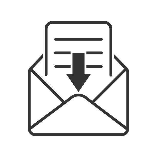 简单的邮件图标关闭信库存设计图片下载