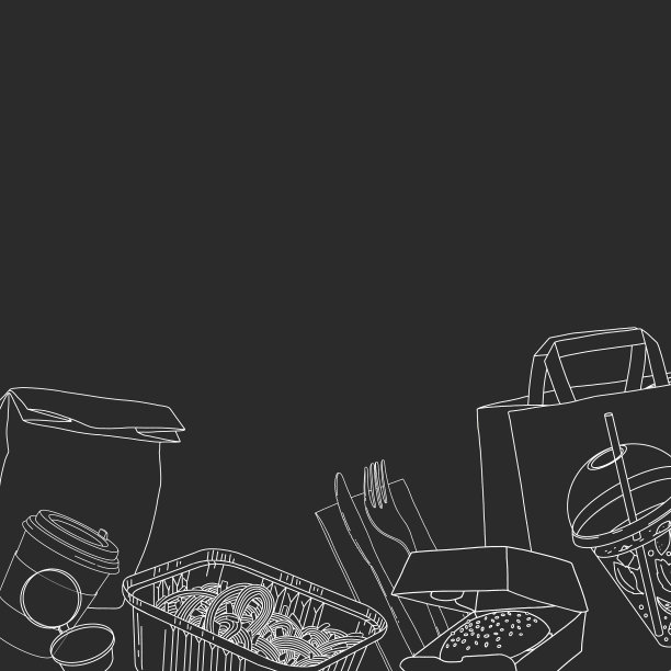 纸袋里装着热食物和三明治图片下载