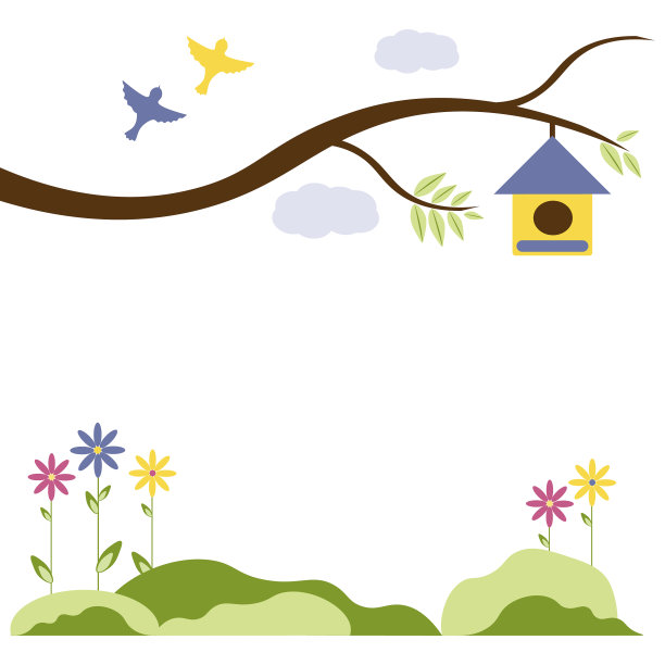 Spring背景与文本复制空间图片下载