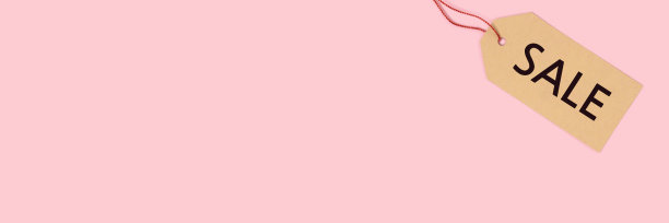 标签上有“出售”字样，背景颜色为粉红色。图片下载