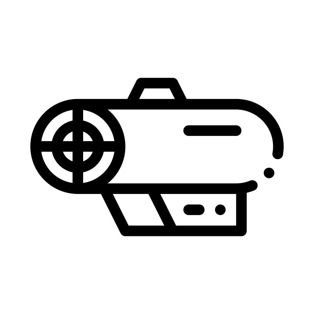 风扇电子设备图标矢量轮廓插图图片下载