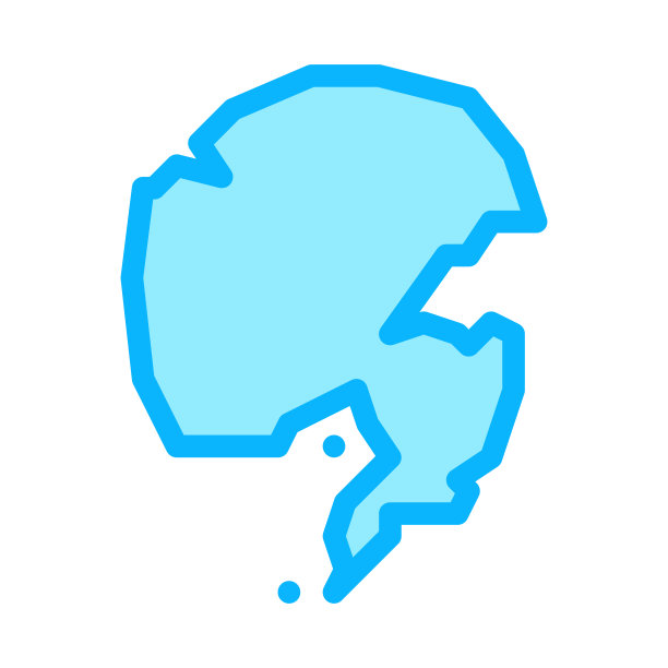 北极图标矢量轮廓符号插图图片下载