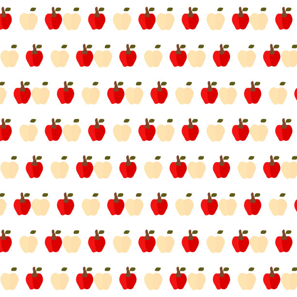 苹果无缝图案重复背景图片下载