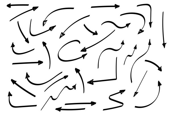 涂鸦的象征。指针图标。指针的图形符号。图片下载