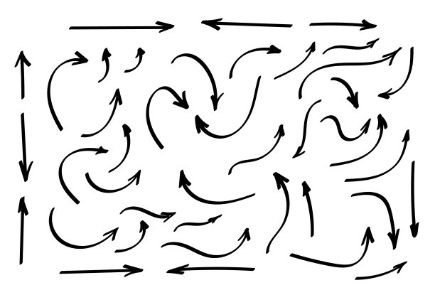 涂鸦的象征。指针图标。指针的图形符号。图片下载