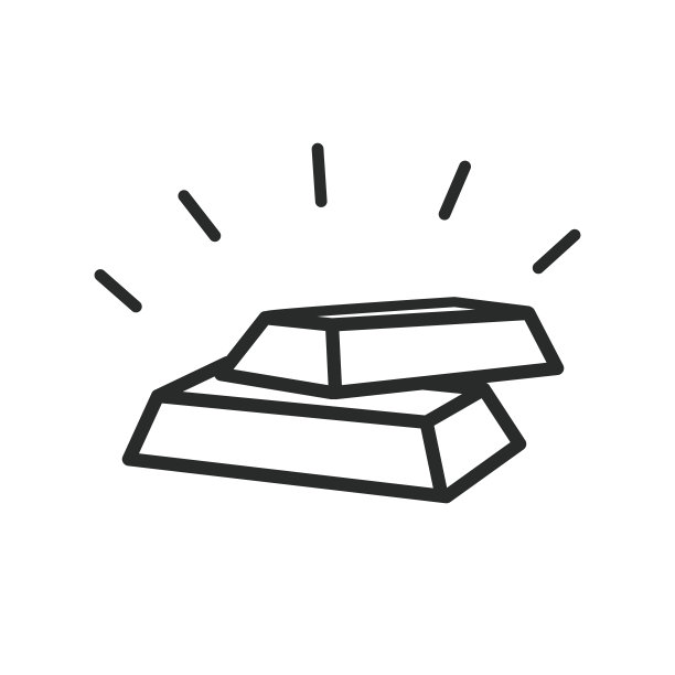 金条图标矢量设计插图图片下载