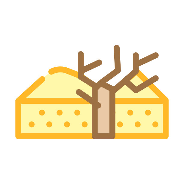 自然干旱颜色图标向量符号插图图片下载