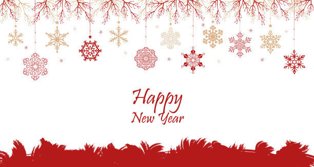 雪花背景圣诞快乐和新年快乐。圣诞快乐卡。图片下载