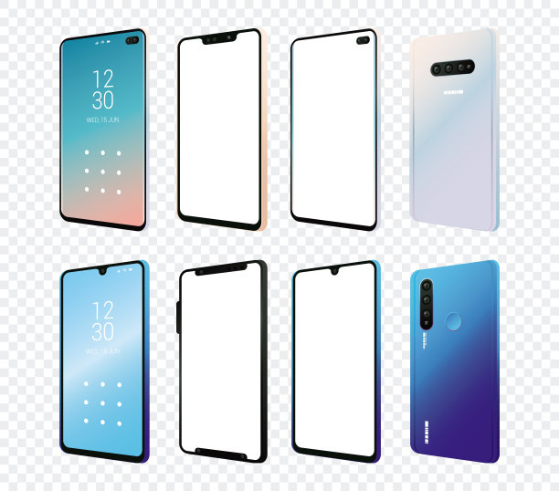 一套模拟智能手机设备图标图片下载