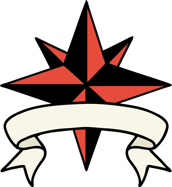 星星banner纹身图片下载