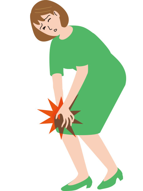 中年妇女膝盖疼痛图片下载