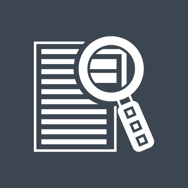 案例研究向量字形图标图片下载