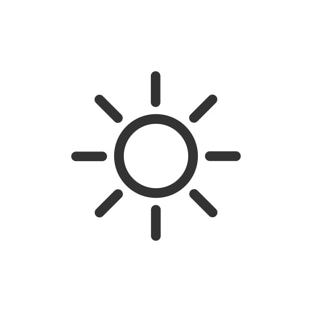 太阳图标。明亮的太阳黑色的轮廓向量图片下载