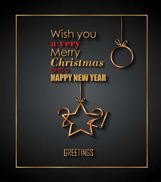 新年快乐的背景为您的季节邀请，节日海报，贺卡或圣诞主题的邀请。图片下载