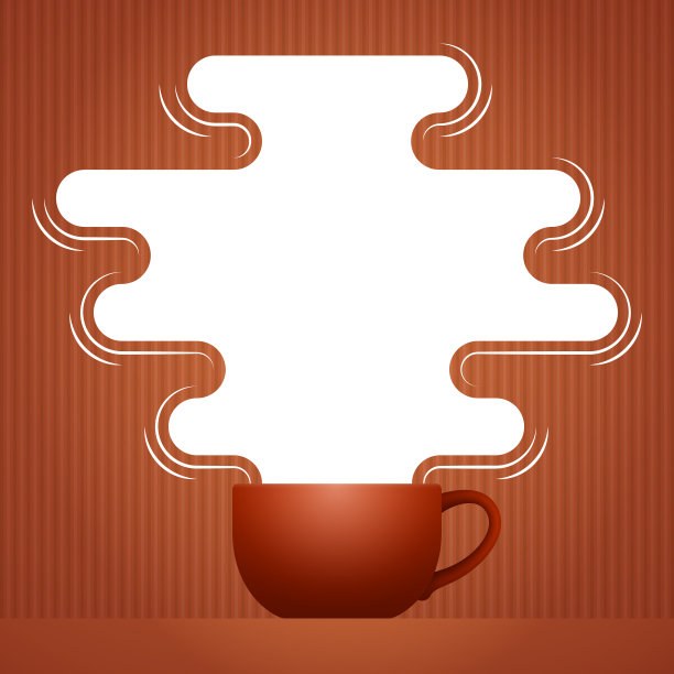 一杯新鲜的红茶和热蒸汽与文字的地方图片下载