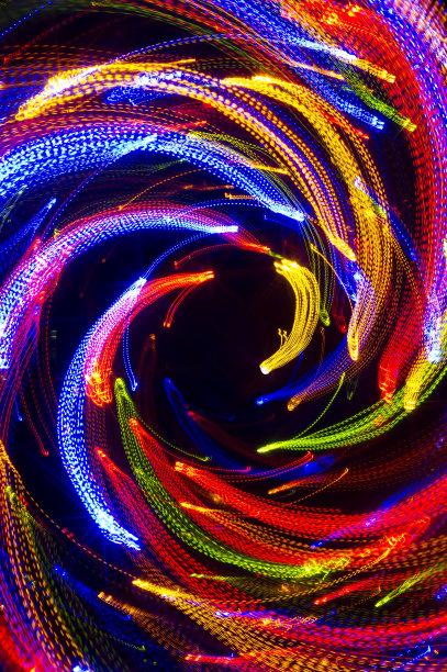 旋转霓虹灯图片下载