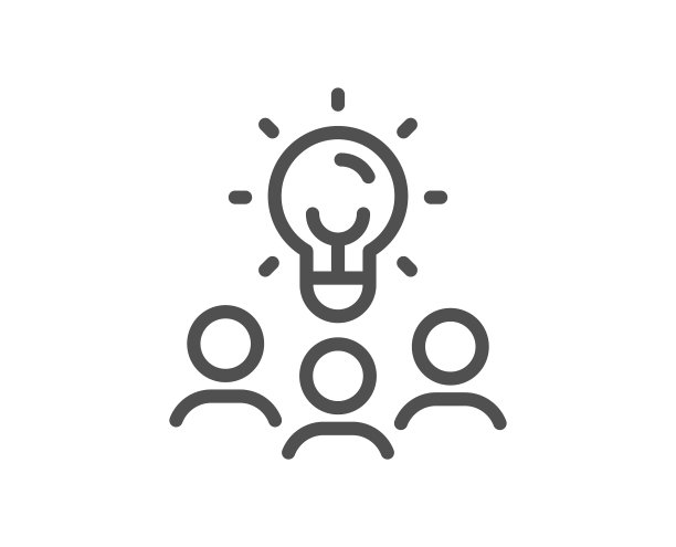 商业理念线图标人群标志图片下载