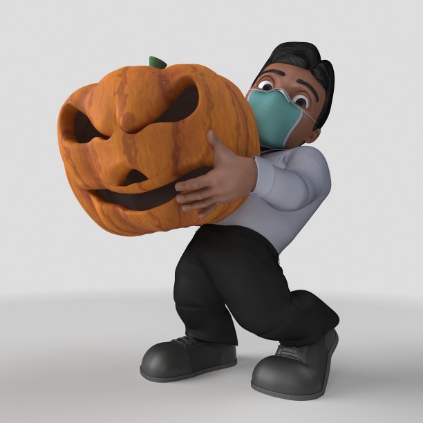 3D卡通商业人物面膜图片下载