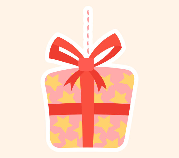 用星星装饰多彩的圣诞礼物树图片下载