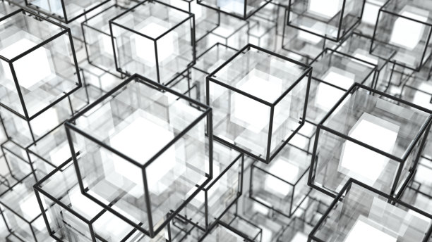 三维抽象立方体背景图片下载