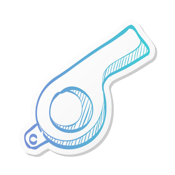 贴纸风格图标-哨子图片下载