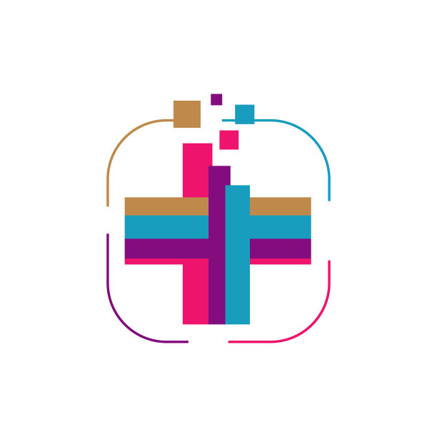 在线医生医疗保健APP图标矢量标志图片下载