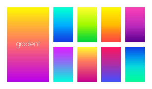 梯度抽象向量背景。最小的彩色垂直背景横幅，壁纸图片下载