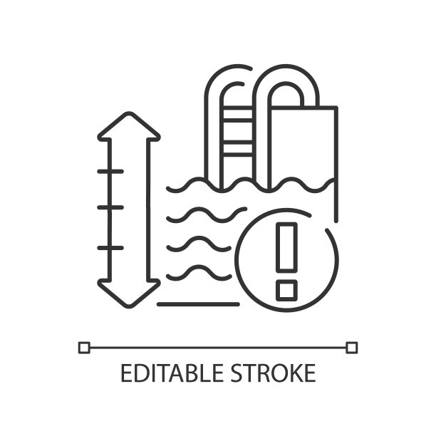 池深线性图标图片下载