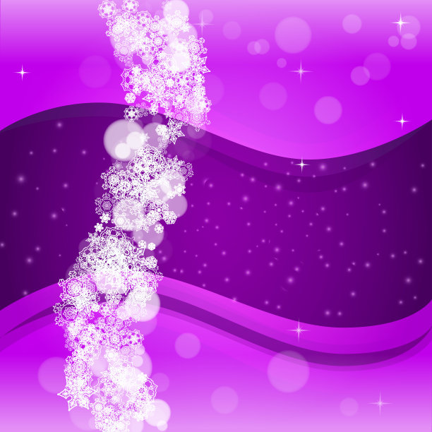 圣诞和新年紫外线雪花图片下载