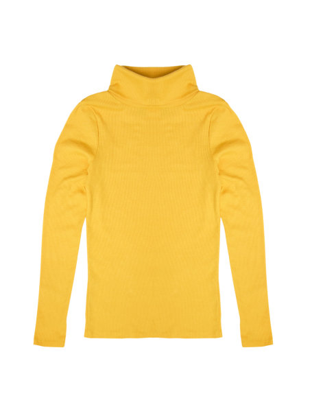 白色背景上孤立的黄色t恤图片下载