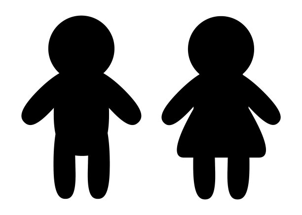 男女性别标志设洗手间洗手间门图片下载