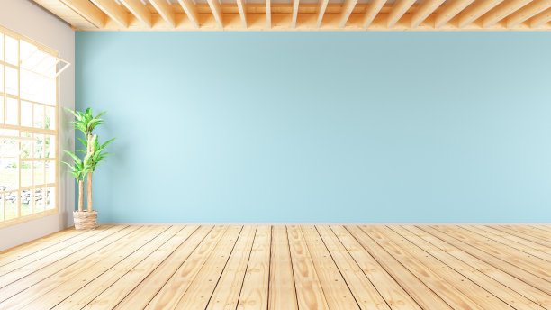 空青绿色房间图片下载