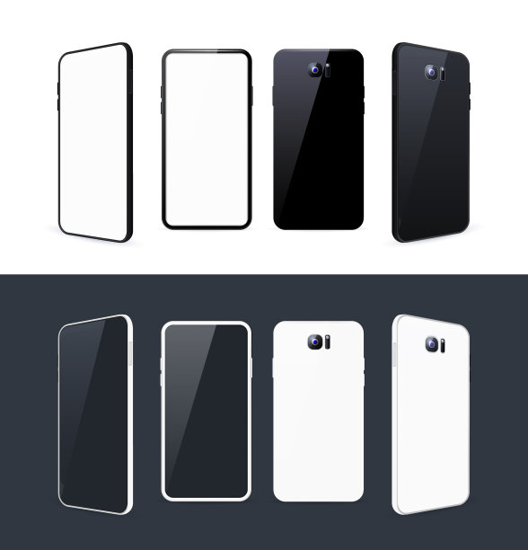 现实详细的智能手机模型的背景图片下载