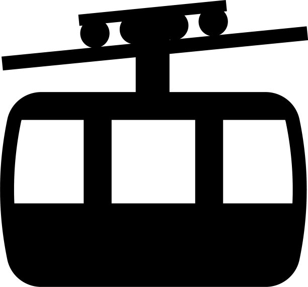 索道空中缆车滑雪缆车山图片下载