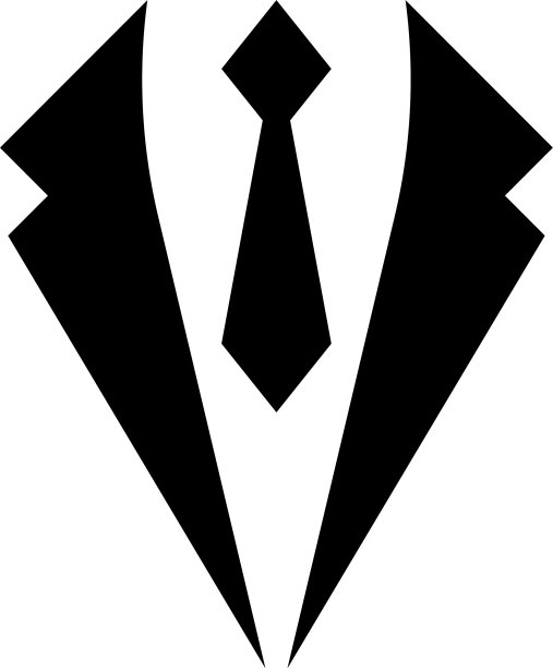 商业概念夹克和领带领结西装图片下载