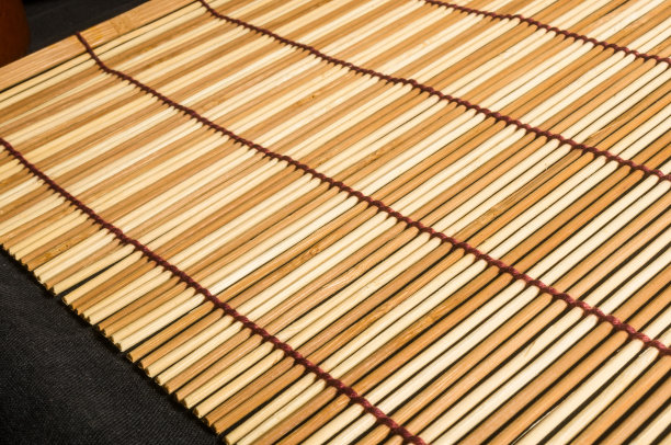 棕竹席-立食，近景，宏观图片下载