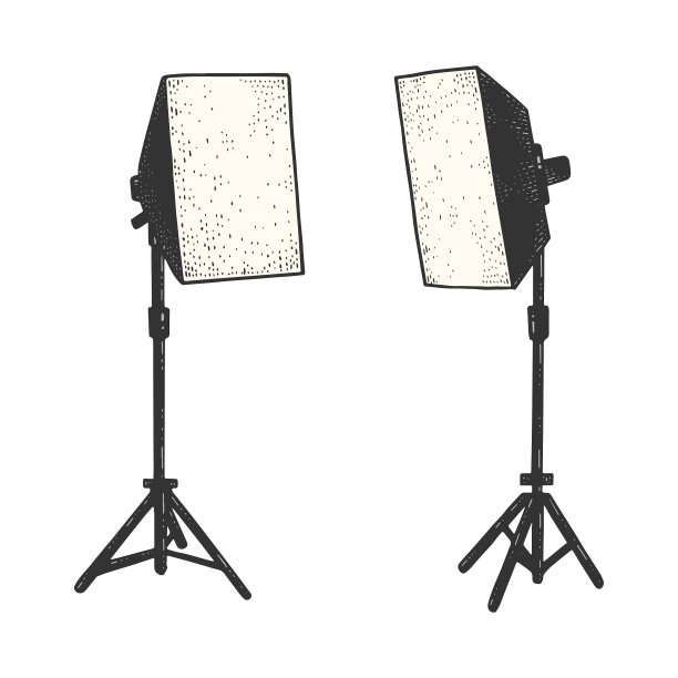 软箱摄影照明装置示意图图片下载