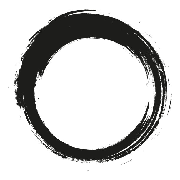 矢量笔刷在白色背景上画圆圈。墨汁手绘画画笔圈。标志、标签设计元素矢量插图。黑色的抽象的圆。框架。图片下载