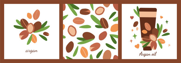 摩洛哥坚果油插图集图片下载