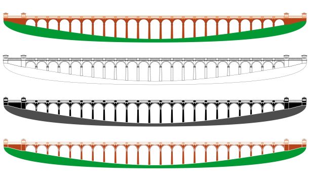Balcombe高架桥在天际线视图图片下载
