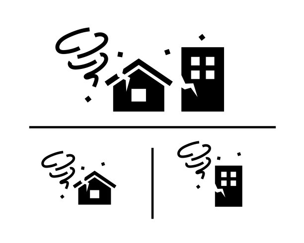 设置台风，阵风，风和天气图标图片下载